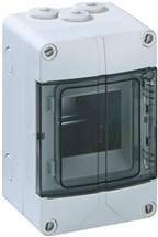 Rozvodnice nástěnná 4M průhledné dveře (1 řada) IP65 EK