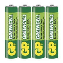 Baterie AAA 1,5V zinko-chloridová R03 GP GREENCELL /blistr 4ks (B1211)