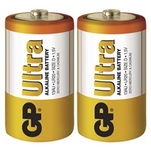 Baterie D velké mono 1,5V ULTRA alkalická LR20 GP /blistr 2ks (B1941)