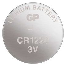 Baterie knoflíková 3V CR1220 12,5x2mm lithiová 36mAh GP blistr 1ks