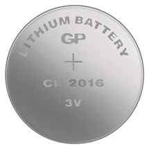 Baterie knoflíková 3V CR2016 20x1,6mm lithiová 90mAh GP blistr/1ks