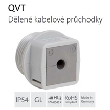 Kabelová průchodka QVT50/4 + matice KGM50