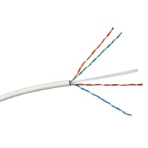 Kabel UTP Cat.6 PVC drát bílá RAL 9010 box 305m