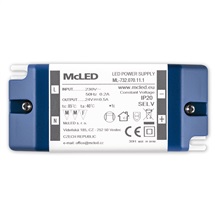 LED zdroj napájecí 24V DC 12W 0,5A plast IP20 svorkovnice McLED