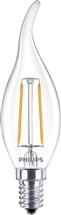 LED žárovka E14 2,0W 2700K 250lm Filament svíčka čirá BA35 Philips