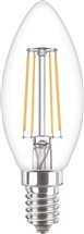 LED žárovka E14  4,3W 2700K 470lm Filament svíčka čirá B35 Philips
