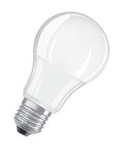LED žárovka E27 10,0W 2700K 1055lm A-klasik matná soumrakové čidlo