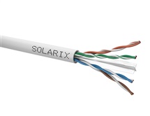 Kabel UTP Cat.6 PVC drát šedá box 305m Solarix