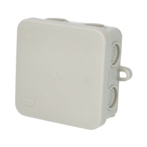 Krabice K8 IP54 rozbočovací, s naklapávacím víčkem, 75x75x36 mm