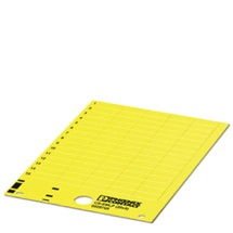 Plastový štítek US-EMLP (20X9) YE Karta, žlutá, nepotištěné, popisovat