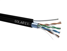 Kabel FTP Cat.5e PE drát venkovní samonosný Solarix