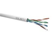 Kabel UTP Cat.5e PVC drát šedá box 305m Solarix