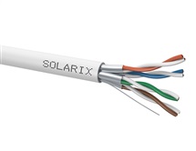 Kabel STP Cat.6a LSOH drát šedá cívka 500m Solarix
