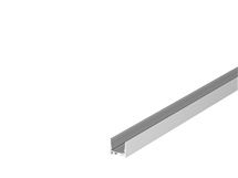 GRAZIA 20 LED nástavbový profil, standardní, hladký, 3m, hliník