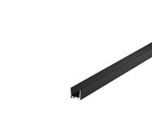 GRAZIA 20 LED nástavbový profil, standardní, hladký, 3m, černá
