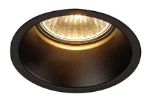Svítidlo vestavné HORN, QPAR51, max.50 W, jedna žárovka, kulaté, černé