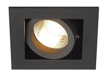 Svítidlo vestavné KADUX, QPAR51, max. 50 W, matné černé