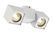 Svítidlo stropní ATRA DICE, QPAR51, dvě žárovky, max. 100 W, bílé