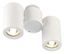 ENOLA_B, nástěnné a stropní svít., dvě žárovky, QPAR51, bílé, max. 100